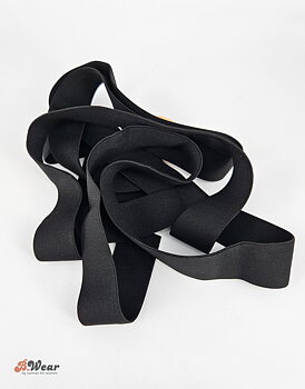 30 mm bred resår - Svart