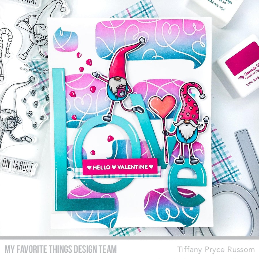 MY FAVORITE THINGS -Love You Gnome Matter What STAMP & DIE SET - 10
