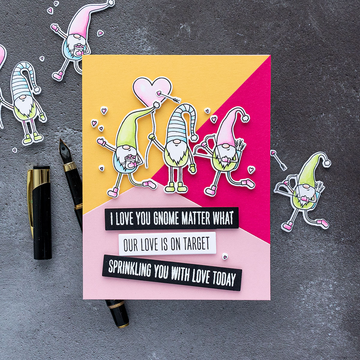 MY FAVORITE THINGS -Love You Gnome Matter What STAMP & DIE SET - 3