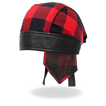 Hodeplagg Red Buffalo Plaid Bandana .