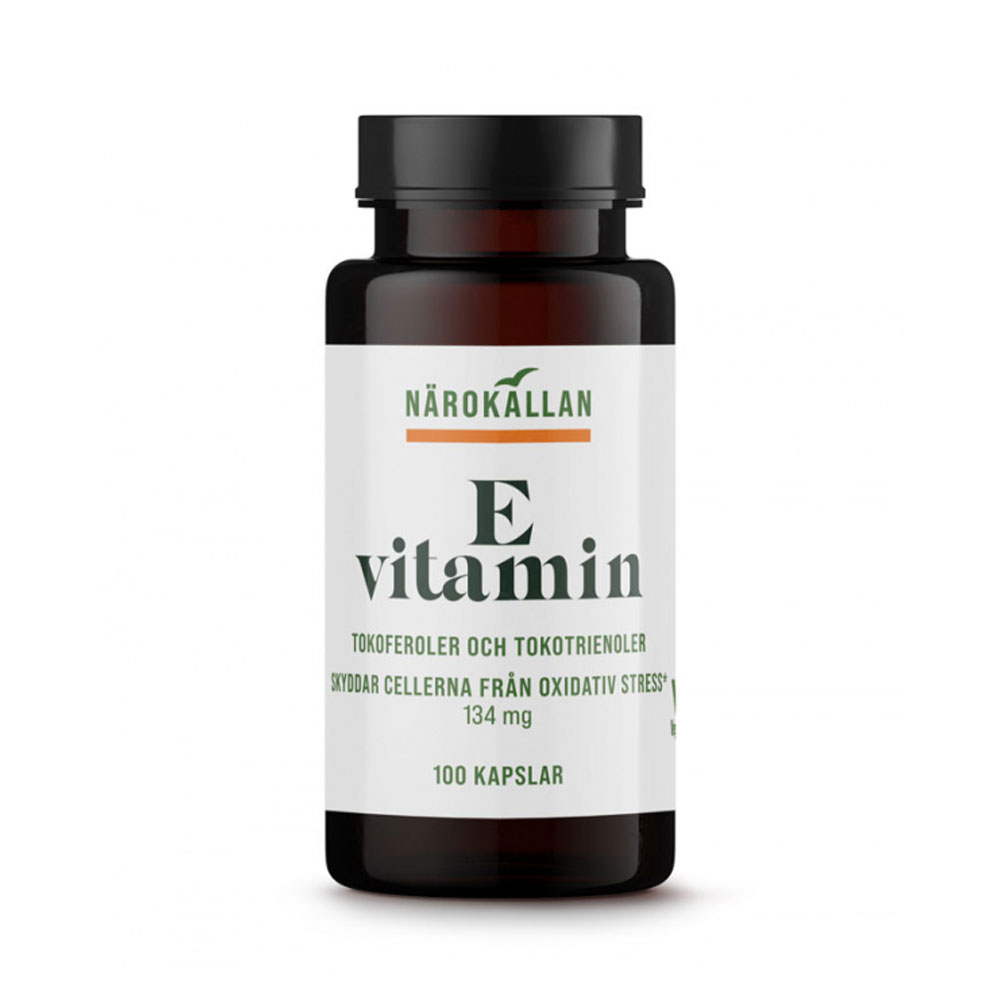 E-vitamin 200 IE 100 kap Närokällan