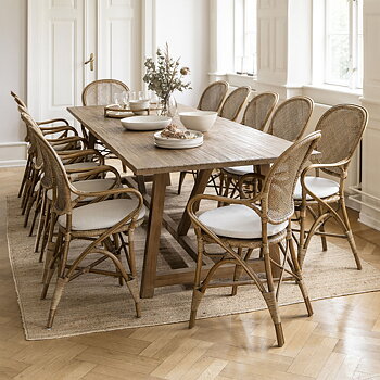 Matbord i teak 100 x 300 cm Lucas, Sika-Design