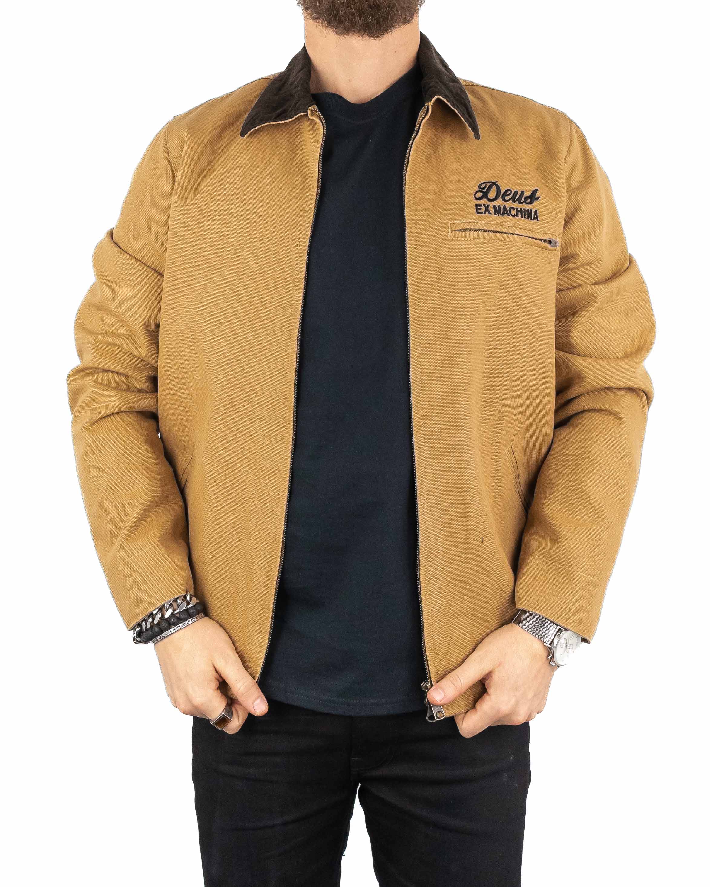 Deus Ex Machina - Canvasjacka Brun - Address Workwear Jacket - JHStore