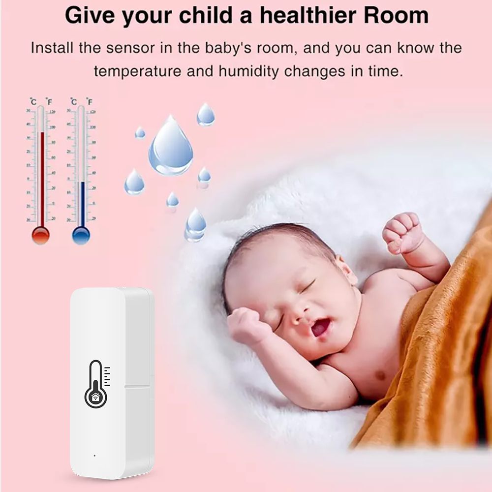 WiFi mini Termometer med APP, inomhus - 14