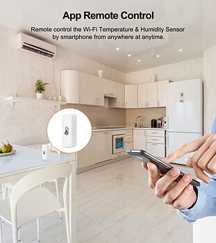 WiFi mini Termometer med APP, inomhus