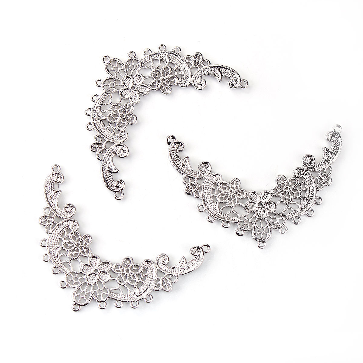 Charm/ Connector -  Lace flower - 2