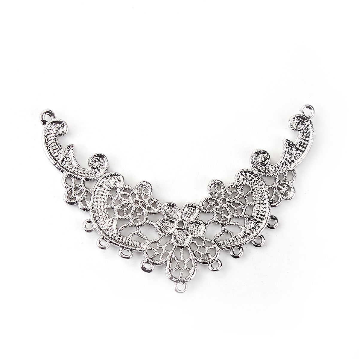Charm/ Connector -  Lace flower
