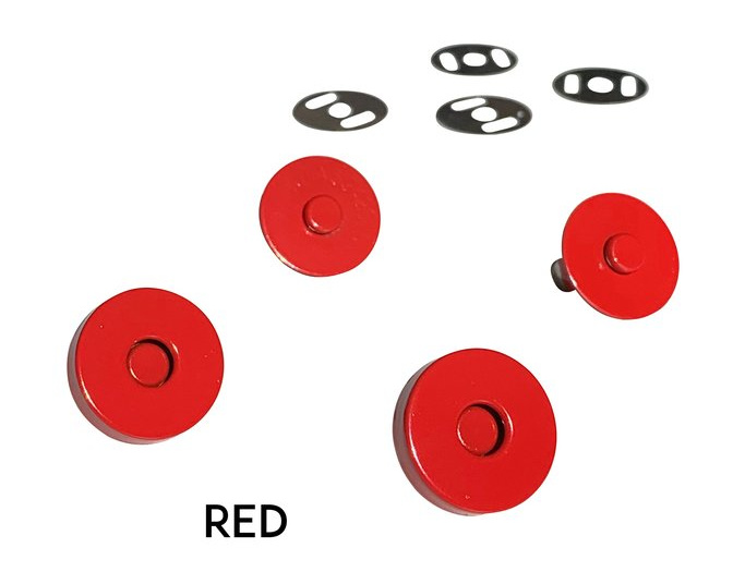 Magnetic Snaps - Magnetlås 2 pack - Röd