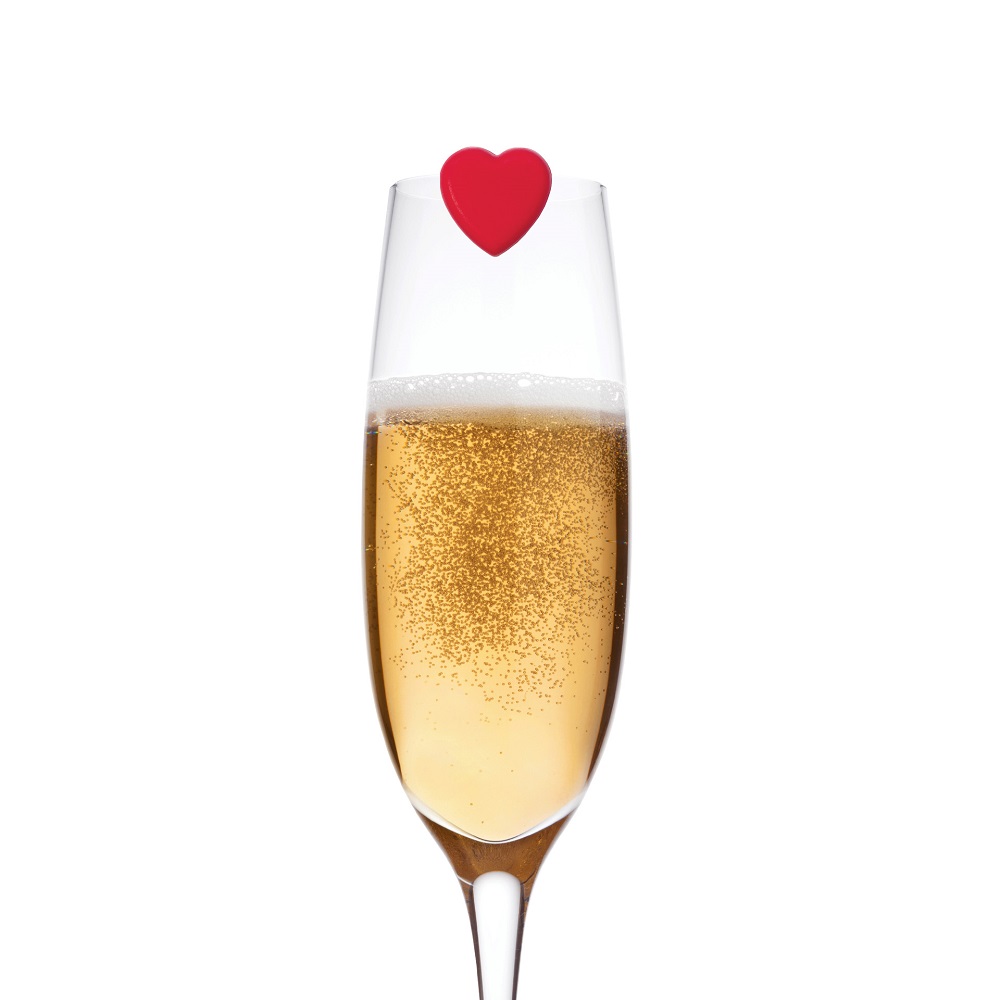 Drink markers, Love is in the glass - sæt med 6 stk.