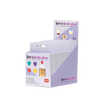 Drink markers, Love is in the glass - set med 6 st.