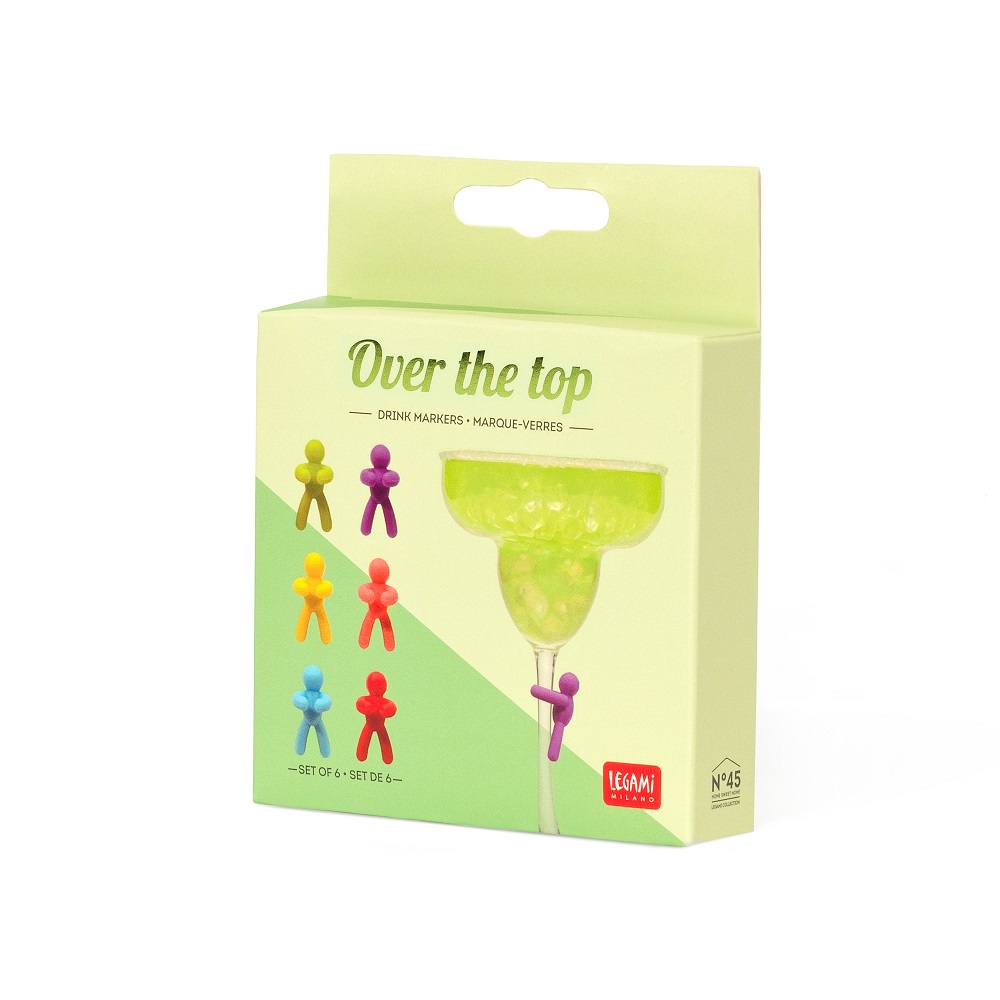 Drink markers, Over the top - set med 6 st. - 4