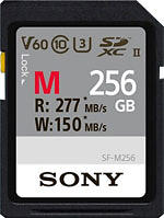 Sony SDXC Class 10 UHS-II U3 V60 277/150MB/s 256GB 
