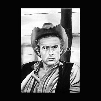 James Dean - Kylskåpsmagnet Plåt - M1