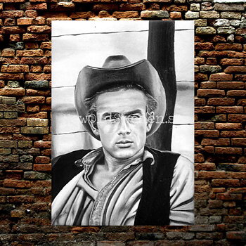 James Dean - Kylskåpsmagnet Plåt - M1