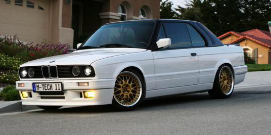 BMW E30 coupe - Komplett M-Tech 2 Glasfiber Paket