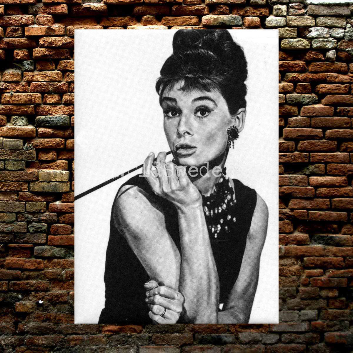 Audrey Hepburn - Kylskåpsmagnet Plåt - M1 - 2