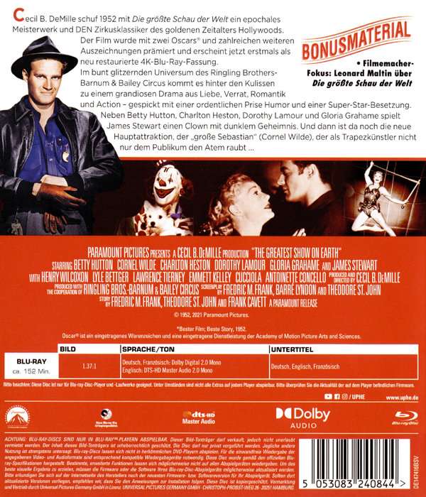 Greatest Show On Earth (ej svensk text) (Blu-ray) - 2