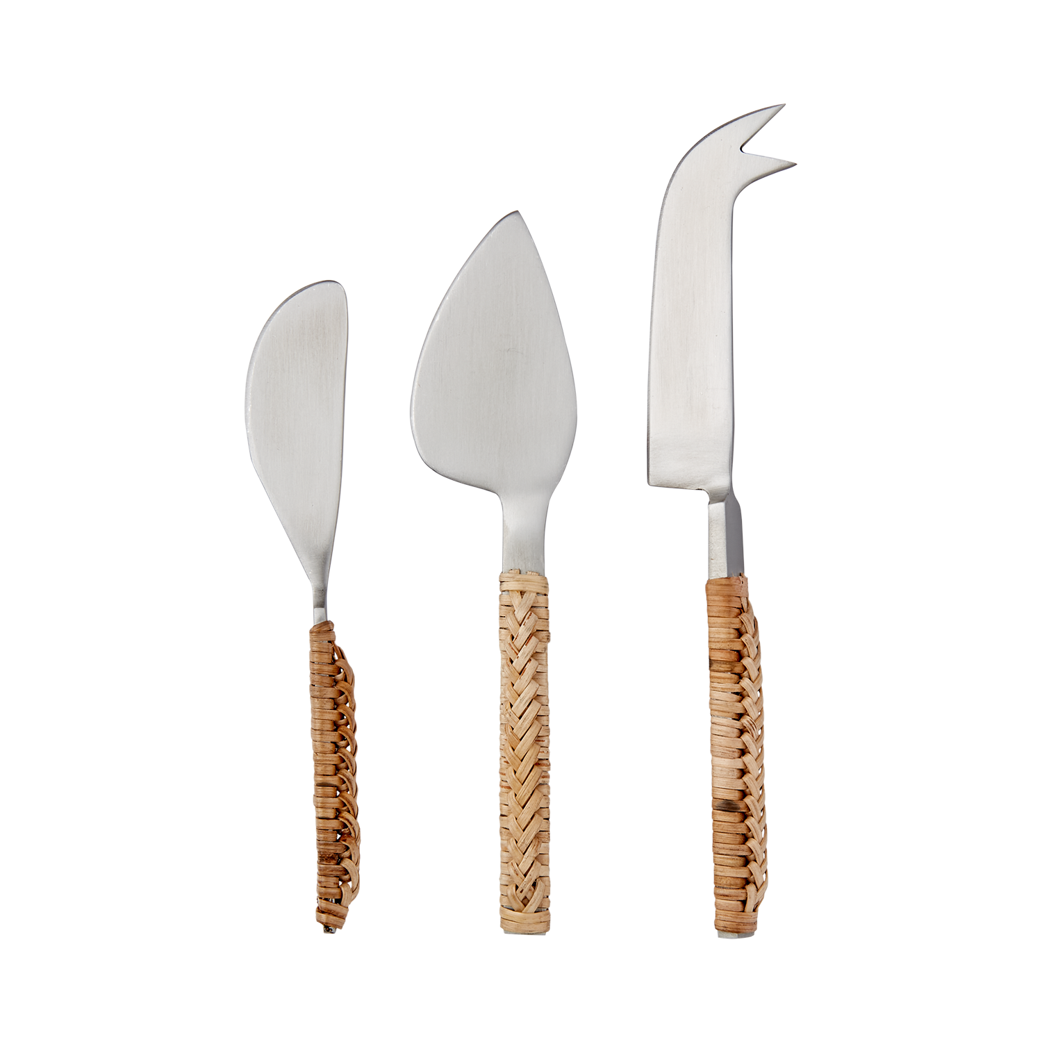 Ostkniv stål-bambu set/3