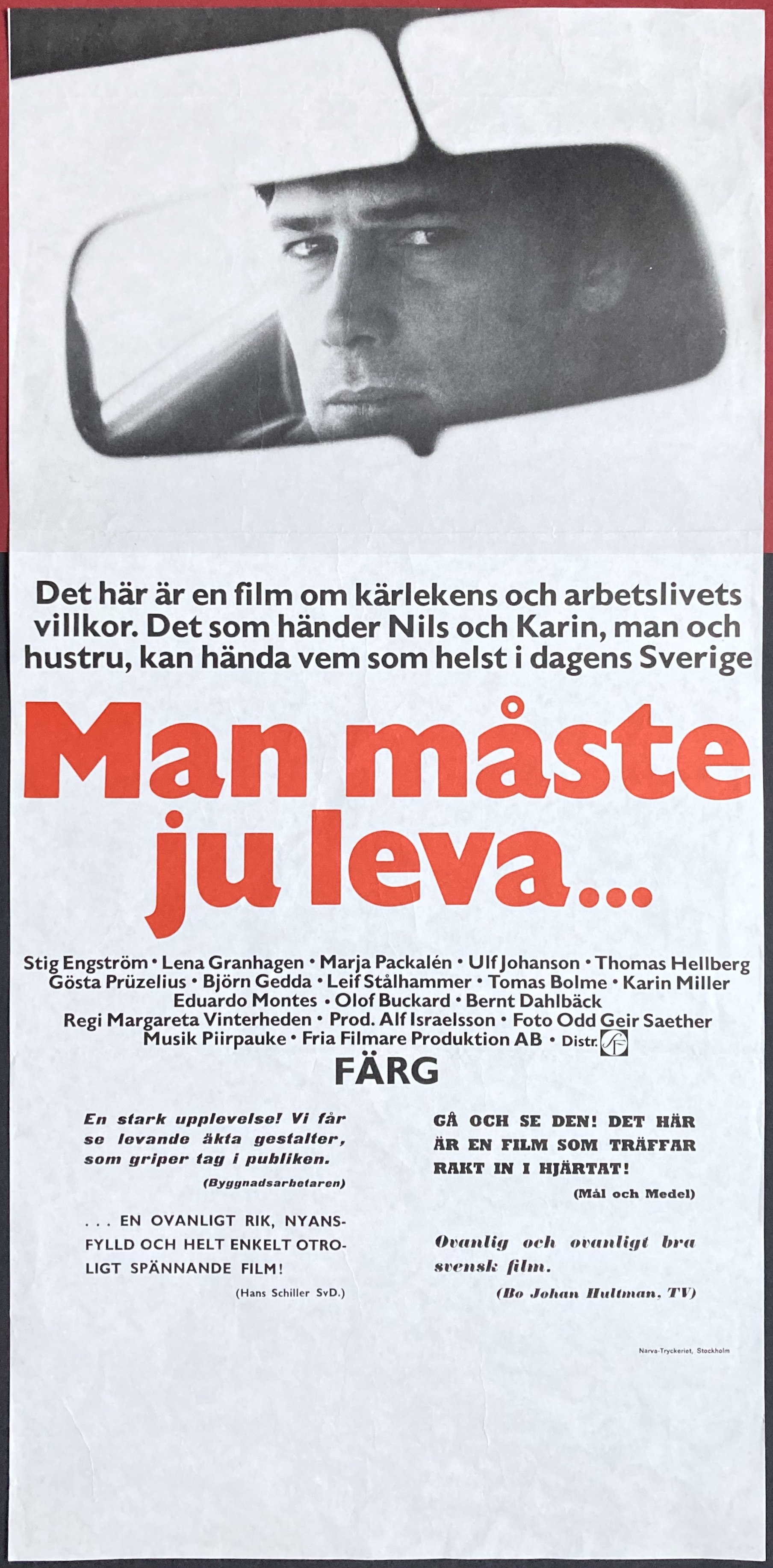 MAN MÅSTE JU LEVA (1978)