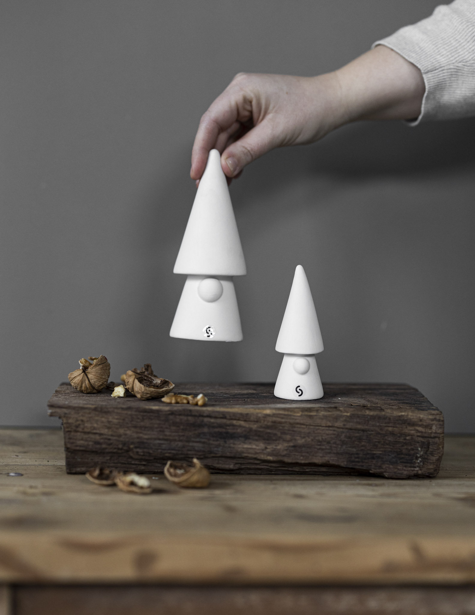 Evert - Tomte - White - Ceramic - 15 cm - 4