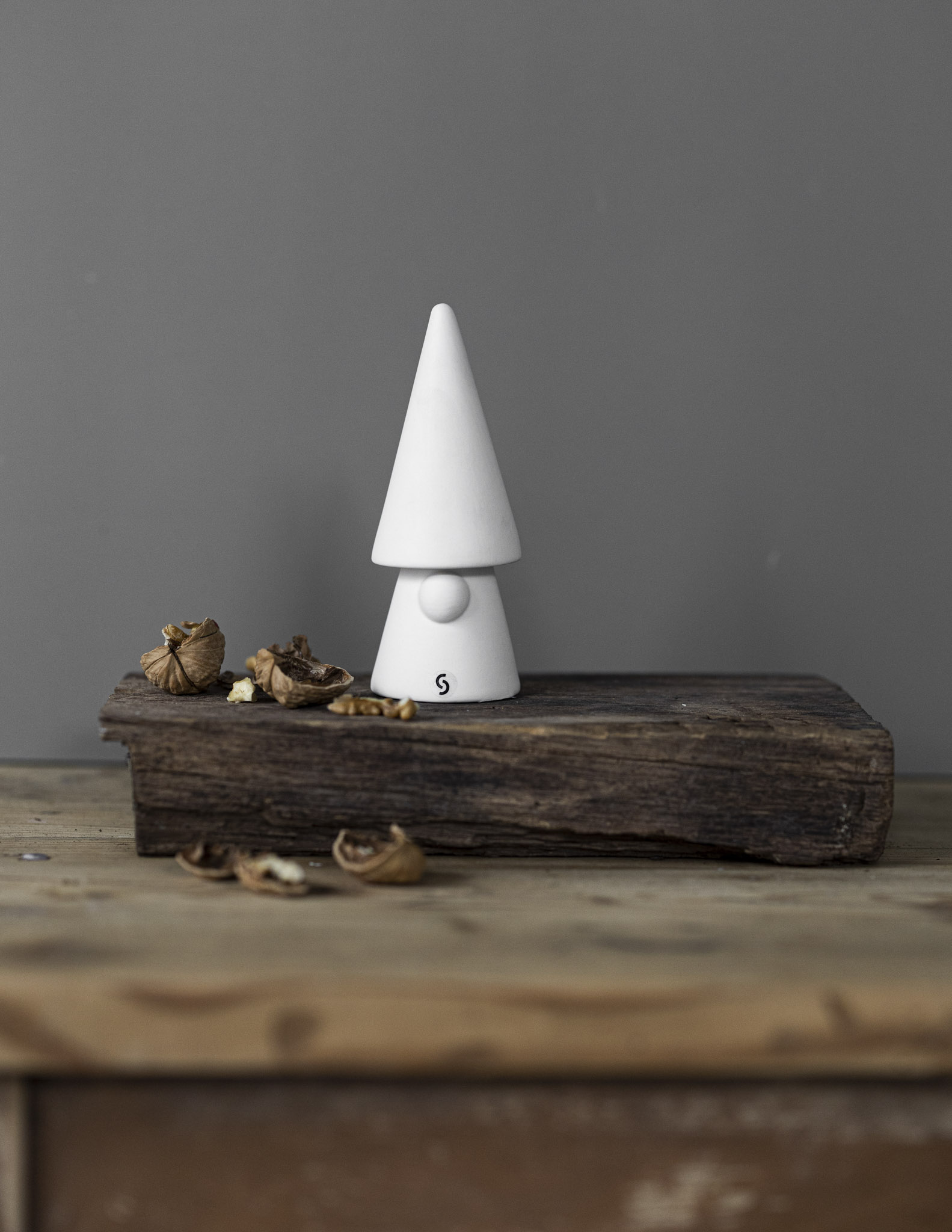 Evert - Tomte - White - Ceramic - 15 cm - 5