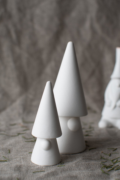 Evert - Tomte - White - Ceramic - 15 cm - 10