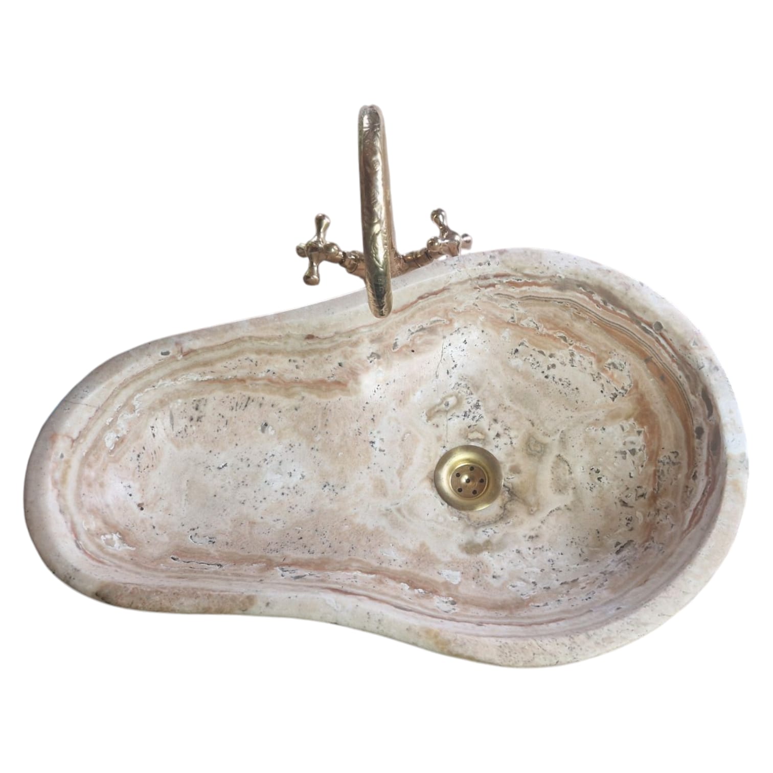 Waschbecken aus Marmor, Travertin - 2
