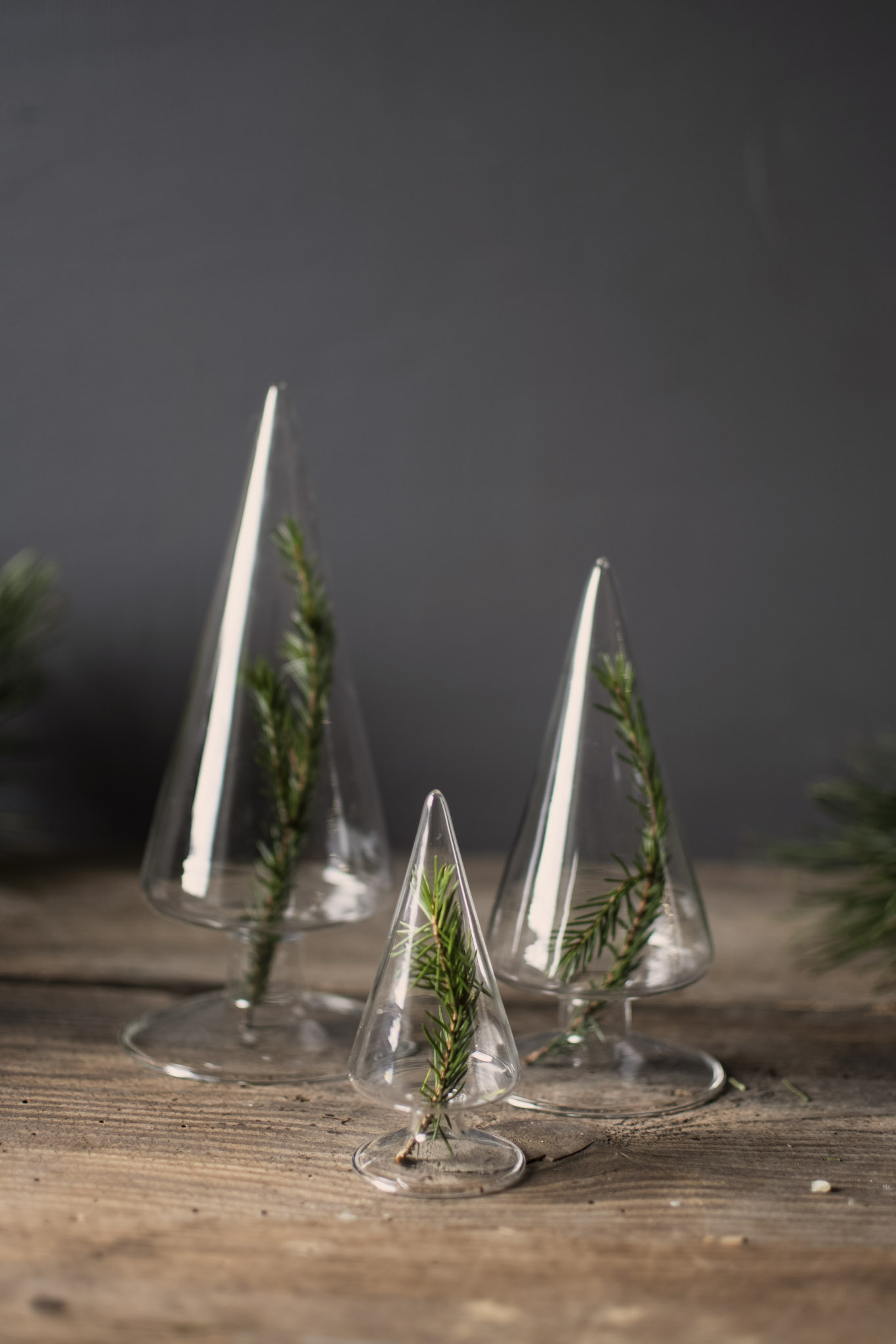 Granbo Gran - Christmas tree - Clear glass - 20x9 cm - 4