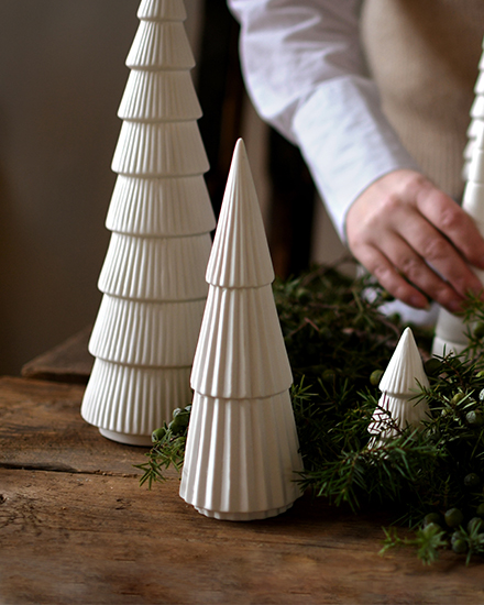 Gransund - Large white ceramic tree - 30 cm - 5