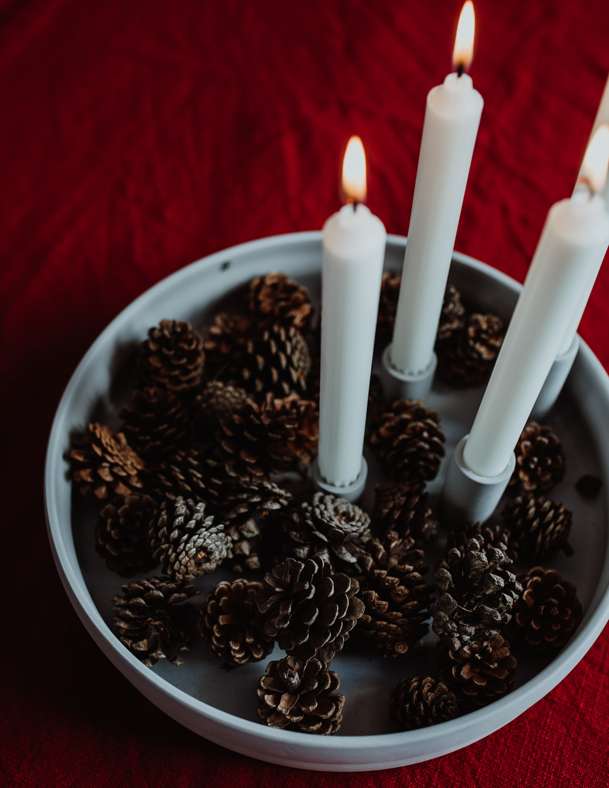 Bolmen Ljusgrå Ljusstake - Adventsljusstake - 9