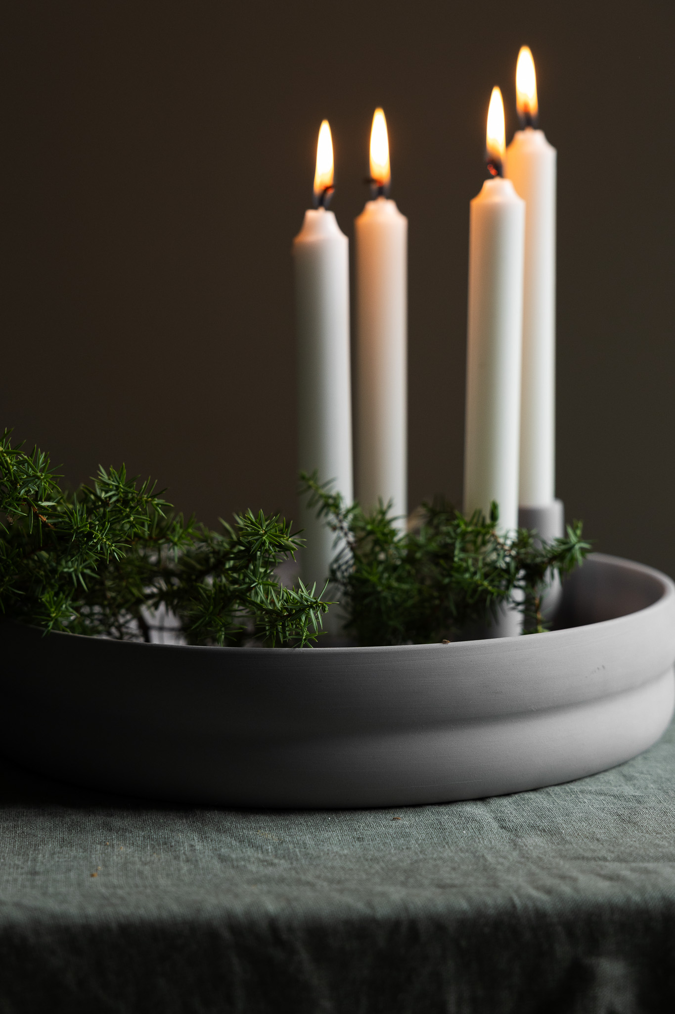 Bolmen Ljusgrå Ljusstake - Adventsljusstake - 15
