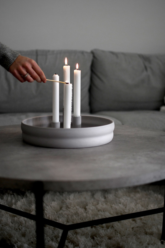 Bolmen Ljusgrå Ljusstake - Adventsljusstake - 6
