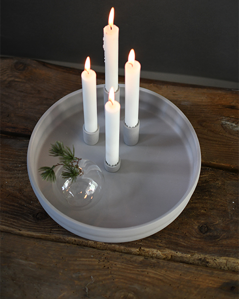 Bolmen Ljusgrå Ljusstake - Adventsljusstake - 3