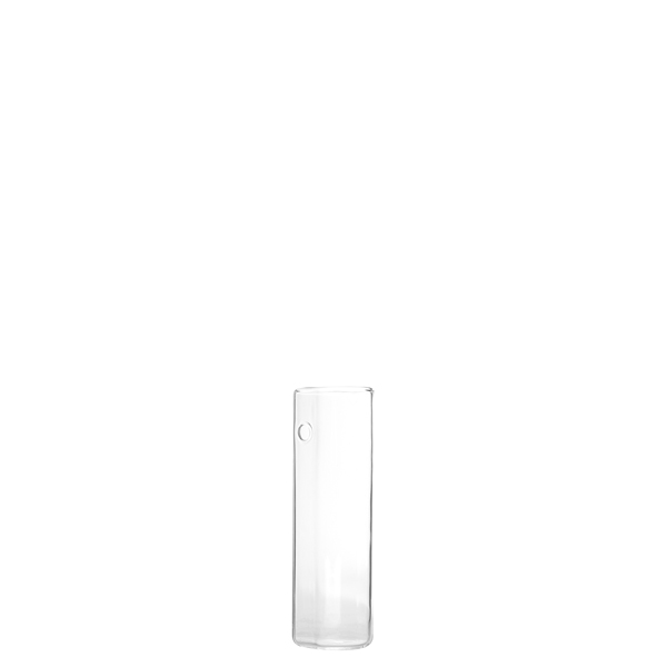Wall vase - Clear glass vase - 12 cm - 7