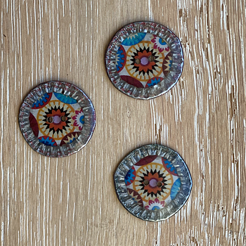 Knapp av återvunnen kapsyl, 28 mm