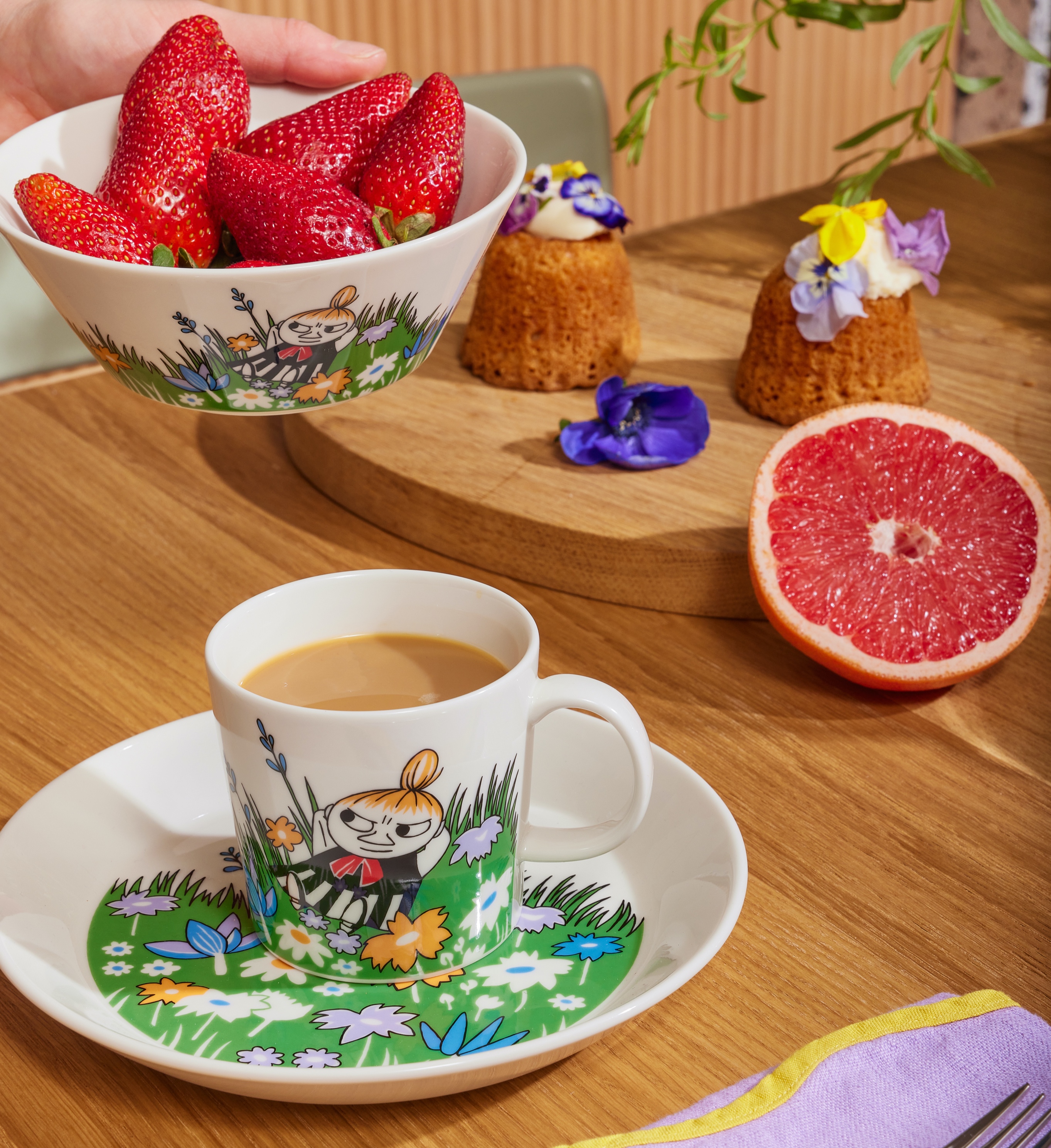 Arabia Moominmug 30 cl - Little My and Meadow  - 3