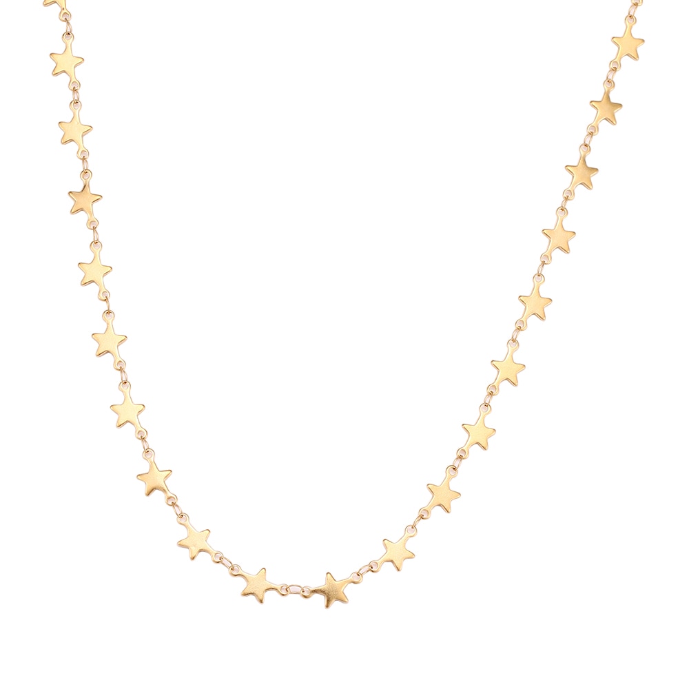 Halsband "Stars" i 18K Guldplätering  - 3