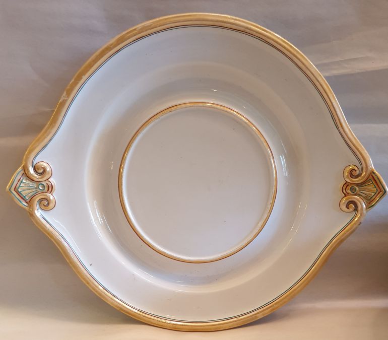 Tureen platter luster glaze 1860s