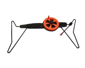 Fibe warp rod for ice fishing for ice flounder