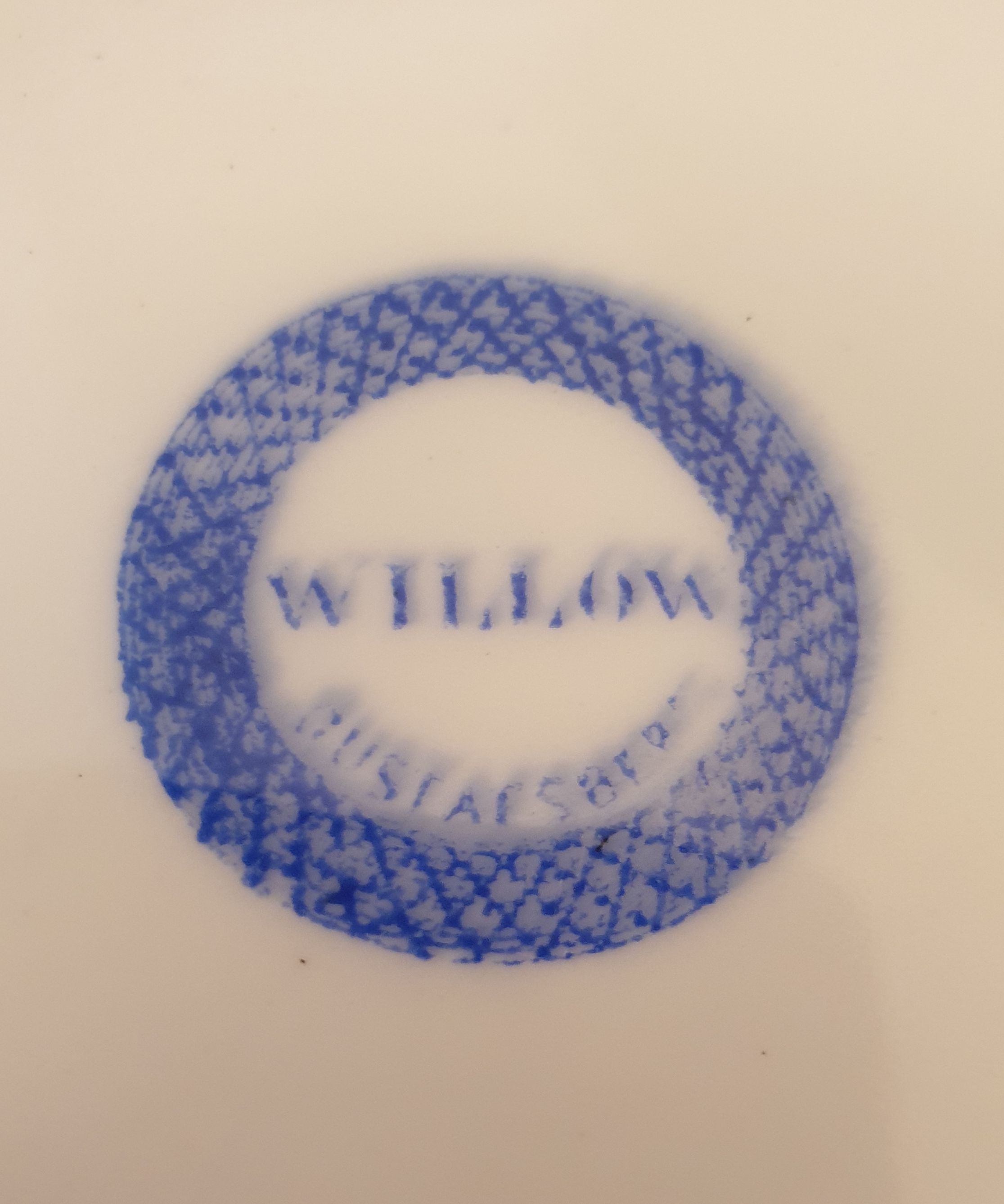  Willow blue bread plate - 3