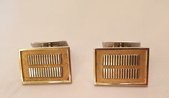 Manschettknappar förgyllt silver 1952