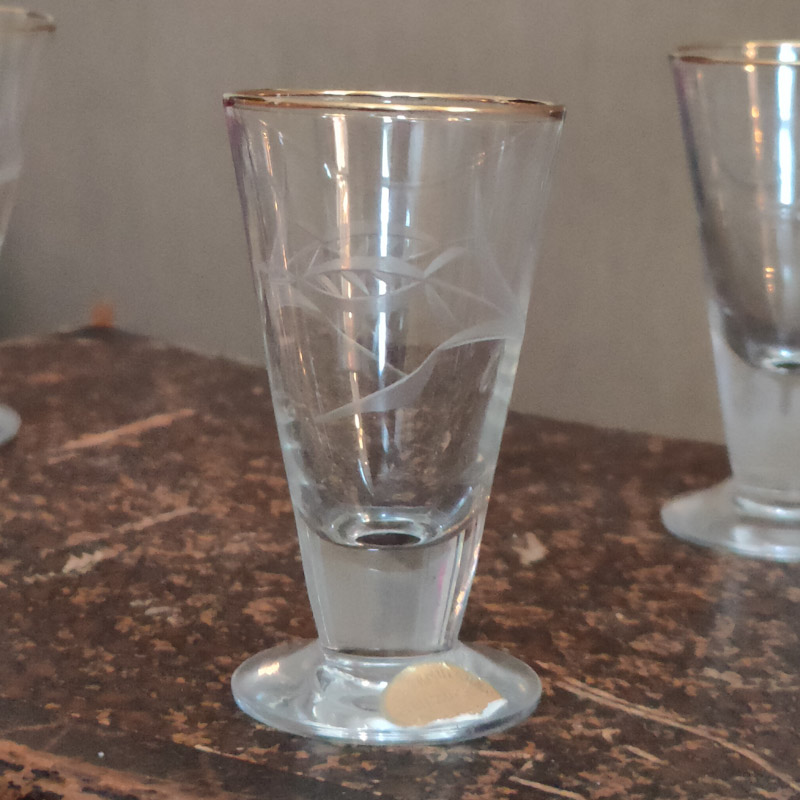 Snapsglas dekorslipade - 2