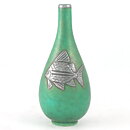 Wilhelm Kåge (Argenta 1959) Baluster Vase with Silver Fish Decor 9 cm