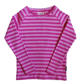 Kids raglan sweater - Pink/purple stripes