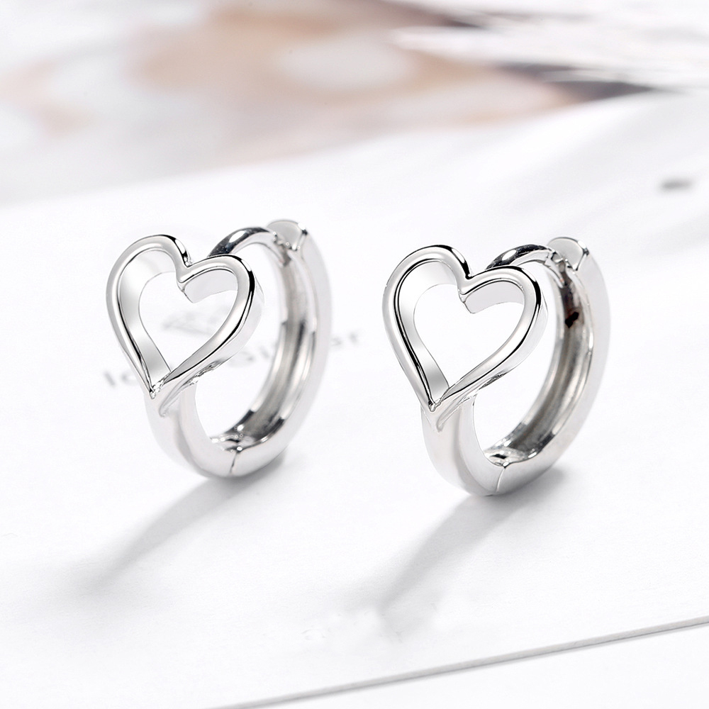 Örhängen "Heart"  i 925 Sterling Silver - 2