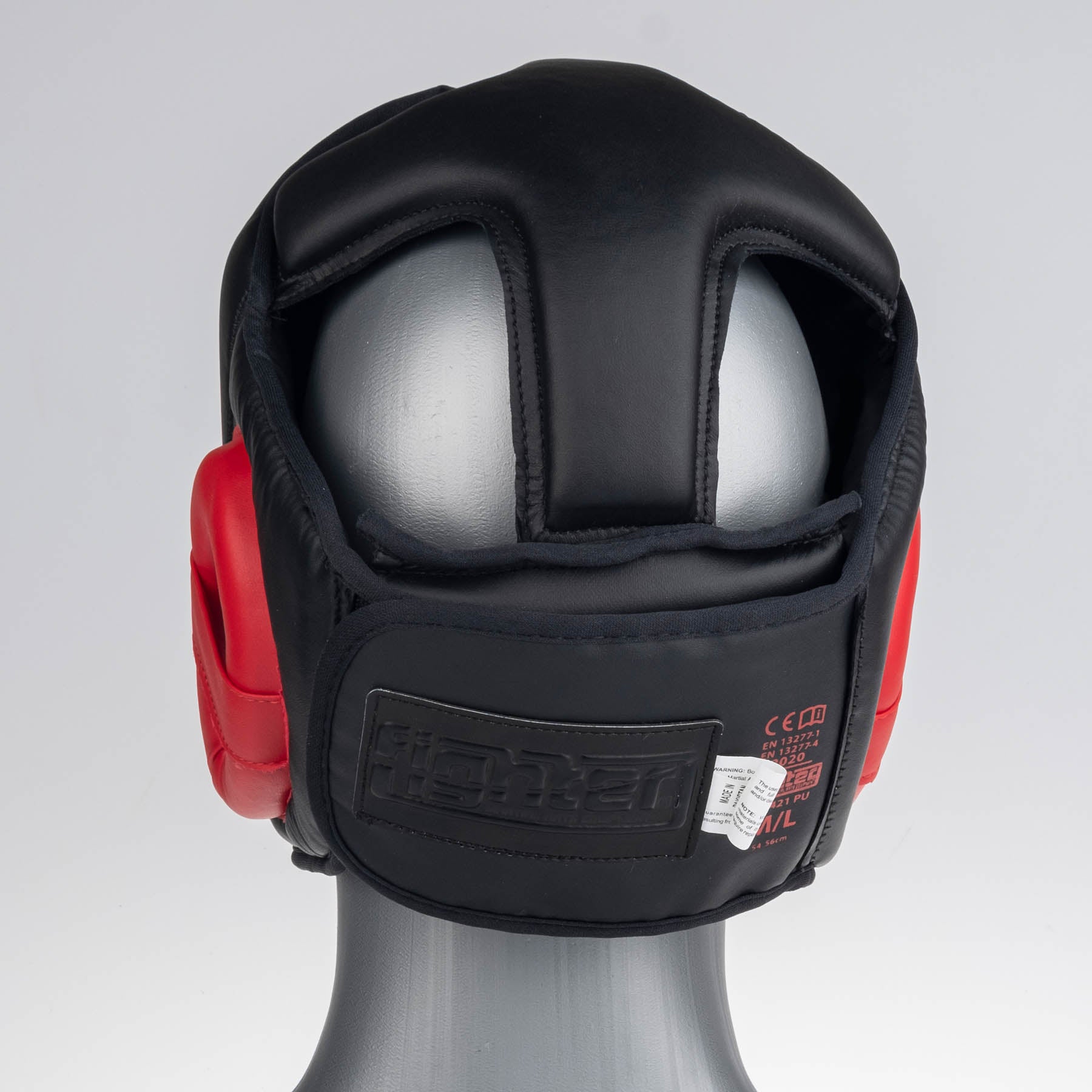 Fighters Inc Headguard Sparring black/red - 4