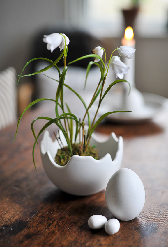 Happy Easter - Bowl - Eggshell Pot - White - Large
