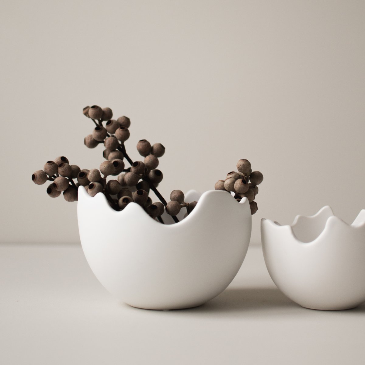 Happy Easter - Bowl - Eggshell Pot - White - Large - 2