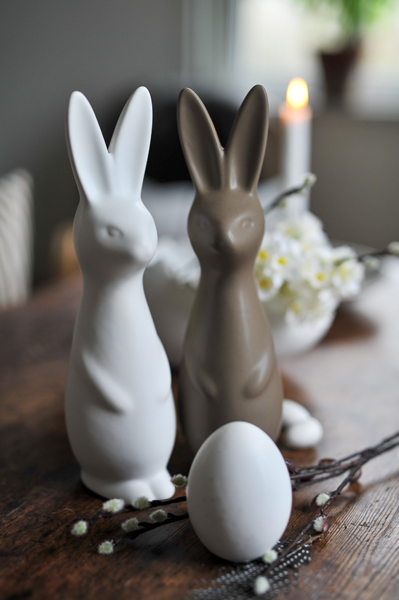 Swedish Rabbit - Påskhare - Kanin - Hare - Keramik - Dust - Stor - 2