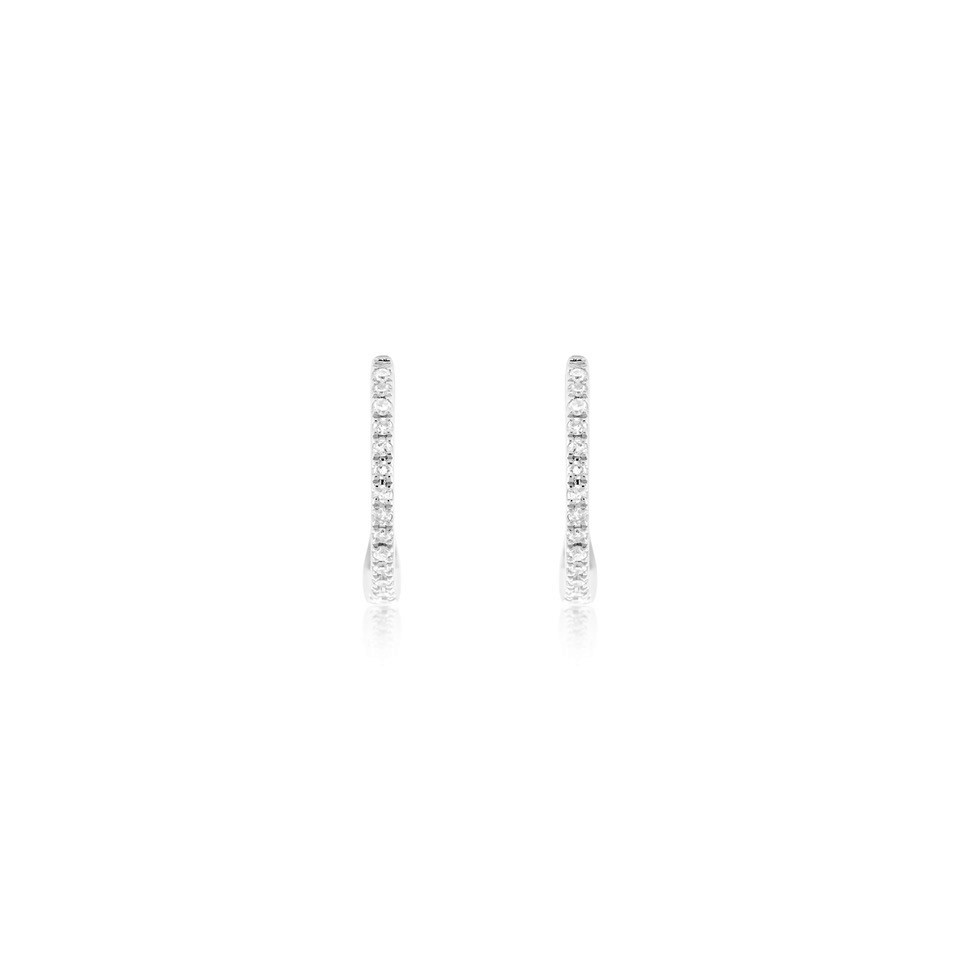 DIAMOND FRONT CREOLES SMALL - 2